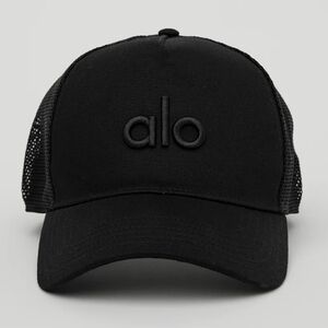 ALO Yoga Black Mesh Cap